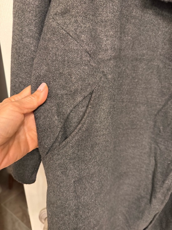 Nwt / J. Jill Gray Draped Open-Front Trench super soft Coat - Picture 7 of 10